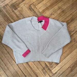 LOVE ELLIE shaker knit sweater, size large.